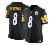 Men's Pittsburgh Steelers #8 Corliss Waitman Black 2024 F.U.S.E. Alternate Vapor Untouchable Limited Stitched Jersey