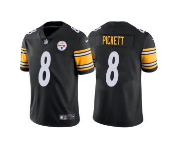 Men's Pittsburgh Steelers #8 Kenny Pickett 2022 Black Vapor Untouchable Limited Stitched Jersey