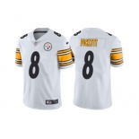 Men's Pittsburgh Steelers #8 Kenny Pickett 2022 White Vapor Untouchable Limited Stitched Jersey