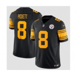 Men's Pittsburgh Steelers #8 Kenny Pickett Black 2023 F.U.S.E. Color Rush Limited Stitched Jersey