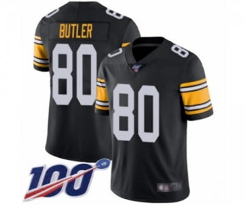 Men's Pittsburgh Steelers #80 Jack Butler Black Alternate Vapor Untouchable Limited Player 100th Season Football Jersey