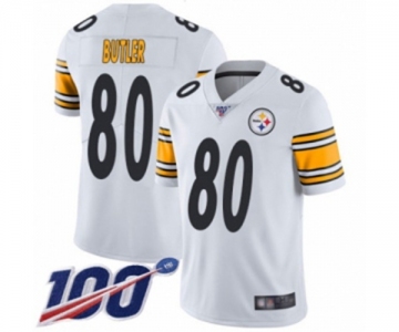 Men's Pittsburgh Steelers #80 Jack Butler White Vapor Untouchable Limited Player 100th Season Football Jersey