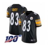 Men's Pittsburgh Steelers #83 Zach Gentry Black Team Color Vapor Untouchable Limited Player 100th Season Football Jersey