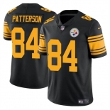 Men's Pittsburgh Steelers #84 Cordarrelle Patterson Black Color Rush Limited Football Stitched Jersey