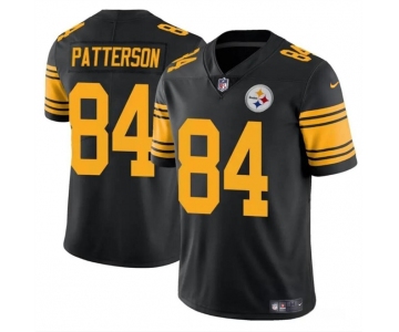 Men's Pittsburgh Steelers #84 Cordarrelle Patterson Black Color Rush Limited Football Stitched Jersey