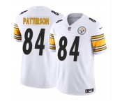 Men's Pittsburgh Steelers #84 Cordarrelle Patterson White 2024 F.U.S.E Vapor Untouchable Limited Football Stitched Jersey