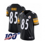 Men's Pittsburgh Steelers #85 Xavier Grimble Black Team Color Vapor Untouchable Limited Player 100th Season Football Jersey