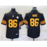 Men's Pittsburgh Steelers #86 Hines Ward Black 2016 Color Rush Stitched NFL Nike Limited Jersey