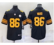 Men's Pittsburgh Steelers #86 Hines Ward Black 2016 Color Rush Stitched NFL Nike Limited Jersey