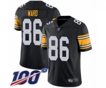 Men's Pittsburgh Steelers #86 Hines Ward Black Alternate Vapor Untouchable Limited Player 100th Season Football Jersey