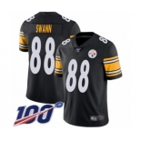 Men's Pittsburgh Steelers #88 Lynn Swann Black Team Color Vapor Untouchable Limited Player 100th Season Football Jersey