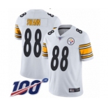 Men's Pittsburgh Steelers #88 Lynn Swann White Vapor Untouchable Limited Player 100th Season Football Jersey