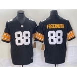 Men's Pittsburgh Steelers #88 Pat Freiermuth Black 2023 FUSE Vapor Limited Stitched Throwback Jersey