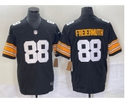 Men's Pittsburgh Steelers #88 Pat Freiermuth Black 2023 FUSE Vapor Limited Stitched Throwback Jersey