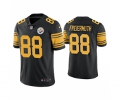 Men's Pittsburgh Steelers #88 Pat Freiermuth Black Color Rush Limited Stitched Football Jersey