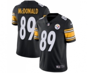 Men's Pittsburgh Steelers #89 Vance McDonald Black Vapor Untouchable Limited Stitched NFL Jersey