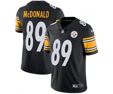 Men's Pittsburgh Steelers #89 Vance McDonald Black Vapor Untouchable Limited Stitched NFL Jersey