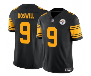 Men's Pittsburgh Steelers #9 Chris Boswell Black 2024 F.U.S.E. Color Rush Limited Football Stitched Jersey