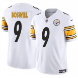 Men's Pittsburgh Steelers #9 Chris Boswell White 2024 F.U.S.E. Vapor Untouchable Limited Football Stitched Jersey