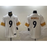 Men's Pittsburgh Steelers #9 Chris Boswell White Vapor Untouchable Stitched Jersey