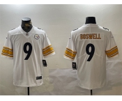 Men's Pittsburgh Steelers #9 Chris Boswell White Vapor Untouchable Stitched Jersey