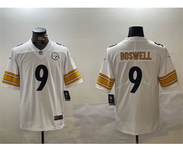 Men's Pittsburgh Steelers #9 Chris Boswell White Vapor Untouchable Stitched Jersey