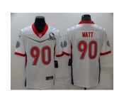 Men's Pittsburgh Steelers #90 T.J. Watt Nike White 2022 AFC Pro Bowl Game Jersey