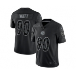 Men's Pittsburgh Steelers #90 T.J. Watt Reflective Limited Stitched Jersey