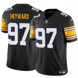 Men's Pittsburgh Steelers #97 Cameron Heyward Black 2024 F.U.S.E. With Walter Payton Patch Vapor Limited Football Stitched Jersey