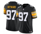 Men's Pittsburgh Steelers #97 Cameron Heyward Black 2024 F.U.S.E. With Walter Payton Patch Vapor Limited Football Stitched Jersey