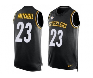 Nike Pittsburgh Steelers #23 Mike Mitchell Black Team Color Men's Stitched NFL Limited Tank Top Jersey