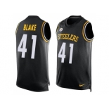 Nike Pittsburgh Steelers #41 Antwon Blake Black Team Color Men's Stitched NFL Limited Tank Top Jersey