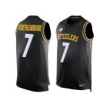 Nike Pittsburgh Steelers #7 Ben Roethlisberger Black Team Color Men's Stitched NFL Limited Tank Top Jersey