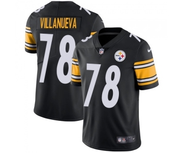 Nike Pittsburgh Steelers #78 Alejandro Villanueva Rush Limited Black Team Color NFL Jersey