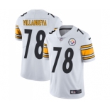 Nike Pittsburgh Steelers #78 Alejandro Villanueva Rush Limited White NFL Jersey