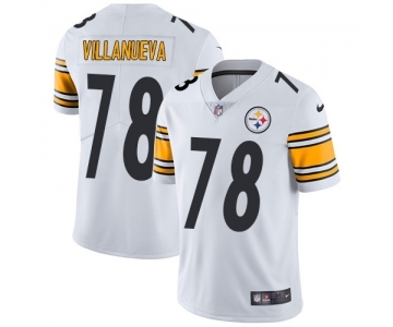 Nike Pittsburgh Steelers #78 Alejandro Villanueva Rush Limited White NFL Jersey