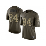 Nike Pittsburgh Steelers #84 Antonio Brown Green Men Stitched NFL Limited 2015 Salute to Service Jersey