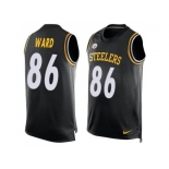 Nike Pittsburgh Steelers #86 Hines Ward Black Team Color Men's Stitched NFL Limited Tank Top Jersey