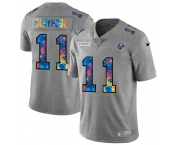 Pittsburgh Steelers #11 Chase Claypool Men's Nike Multi-Color 2020 NFL Crucial Catch NFL Jersey Greyheather