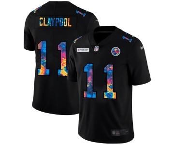 Pittsburgh Steelers #11 Chase Claypool Men's Nike Multi-Color Black 2020 NFL Crucial Catch Vapor Untouchable Limited Jersey