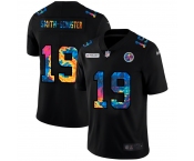 Pittsburgh Steelers #19 JuJu Smith-Schuster Men's Nike Multi-Color Black 2020 NFL Crucial Catch Vapor Untouchable Limited Jersey