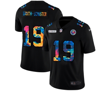 Pittsburgh Steelers #19 JuJu Smith-Schuster Men's Nike Multi-Color Black 2020 NFL Crucial Catch Vapor Untouchable Limited Jersey