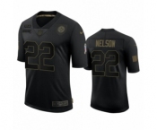 Pittsburgh Steelers #22 Steven Nelson Black 2020 Salute to Service Limited Jersey