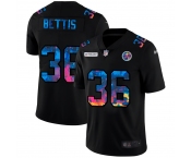 Pittsburgh Steelers #36 Jerome Bettis Men's Nike Multi-Color Black 2020 NFL Crucial Catch Vapor Untouchable Limited Jersey