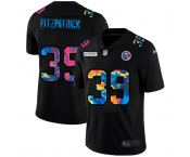 Pittsburgh Steelers #39 Minkah Fitzpatrick Men's Nike Multi-Color Black 2020 NFL Crucial Catch Vapor Untouchable Limited Jersey