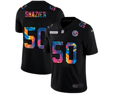 Pittsburgh Steelers #50 Ryan Shazier Men's Nike Multi-Color Black 2020 NFL Crucial Catch Vapor Untouchable Limited Jersey