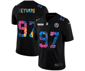 Pittsburgh Steelers #97 Cameron Heyward Men's Nike Multi-Color Black 2020 NFL Crucial Catch Vapor Untouchable Limited Jersey