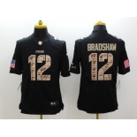 nike nfl jerseys pittsburgh steelers #12 bradshaw black [salute to service limited]