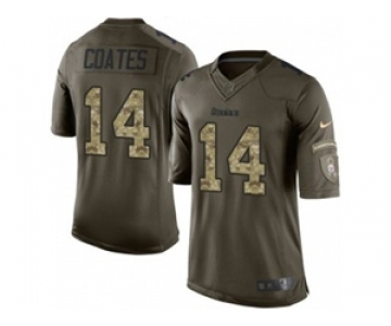 nike nfl jerseys pittsburgh steelers #14 sammie coates army green[nike Limited Salute To Service][coates]