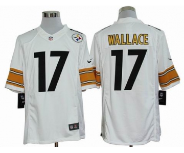 nike nfl jerseys pittsburgh steelers #17 wallace white[nike limited]